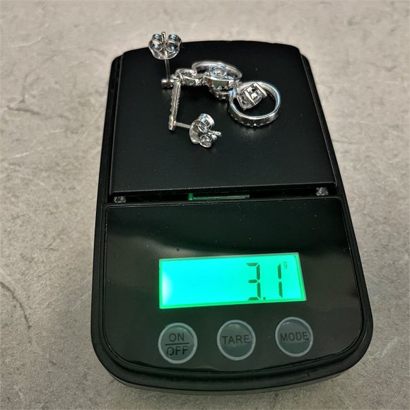 Brilliante Platinum Embraced 1.76 DEW Simulated Diamond Double Drop Earrings - Picture 2 of 11